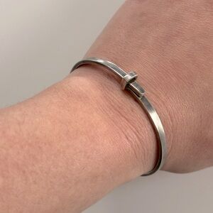 Vintage silver bangle bracelet